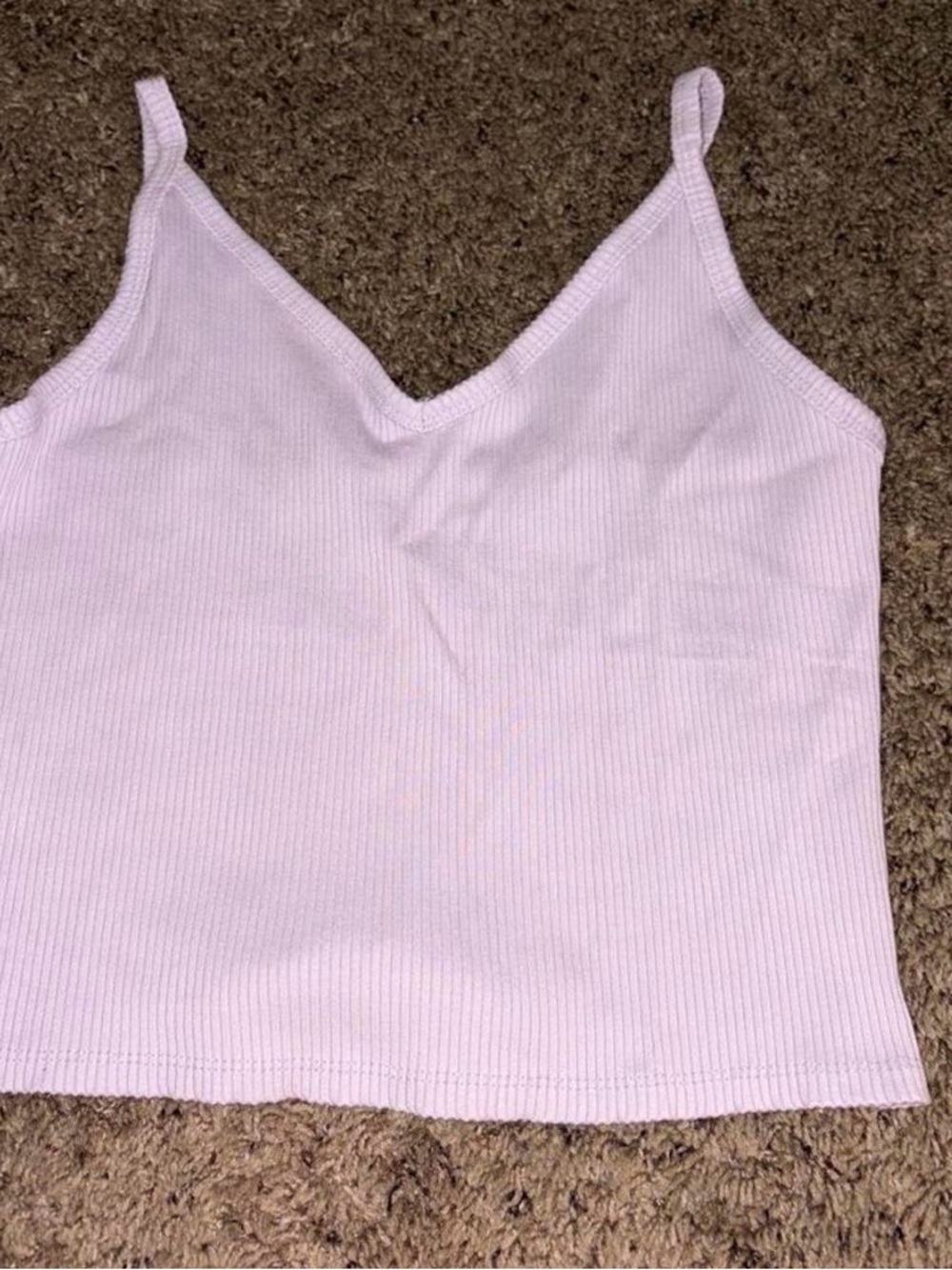American Eagle Outfitters Light purple Ribbed V-Neck Camisole